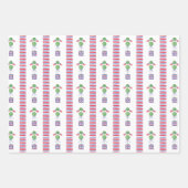 Topiary Watercolor Patriotic American Flag Geschenkpapier Set (Vorderseite 2)