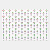 Topiary Watercolor Patriotic American Flag Geschenkpapier Set (Vorderseite)