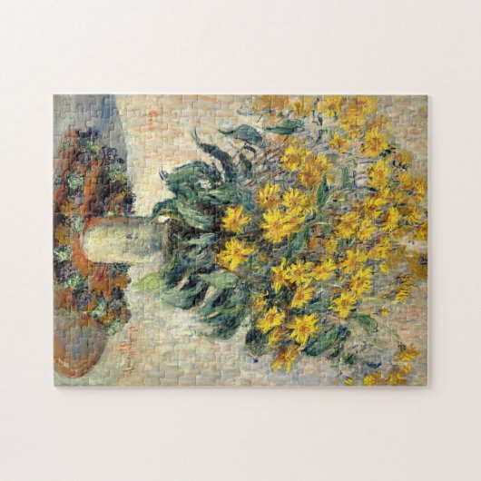 Topinambur-Blumen 1880 Claudes Monet Puzzle (Horizontal)