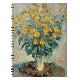 Topinambur-Blumen, 1880 (Öl auf Leinwand) Notizblock