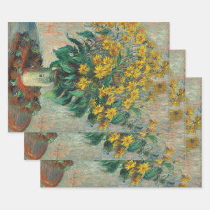 Topinamburblüten von Claude Monet Geschenkpapier Set