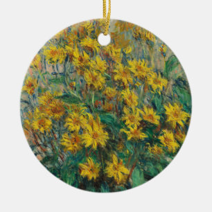 Topinamburblüten von Claude Monet Keramik Ornament