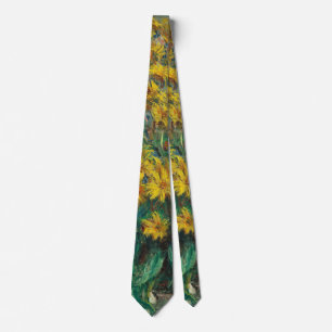 Topinamburblüten von Claude Monet Krawatte