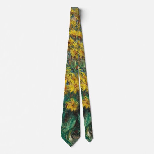 Topinamburblüten von Claude Monet Krawatte (Vorderseite)