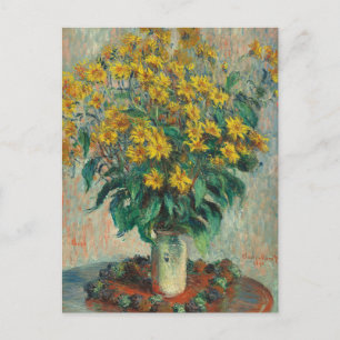 Topinamburblüten von Claude Monet Postkarte