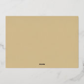 Topisches Weihnachtsfest-Foto Folien Feiertagskarte (Rückseite)