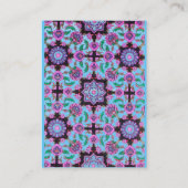 TOPKAPI,DAMASK-BLUMENFLÜSSIGKEIT BLUE BLUE-BLUMEN VISITENKARTE (Rückseite)