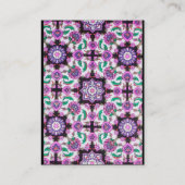 TOPKAPI,FLORALLER DAMASK PINK SCHWARZE ORIENTALE B VISITENKARTE (Rückseite)