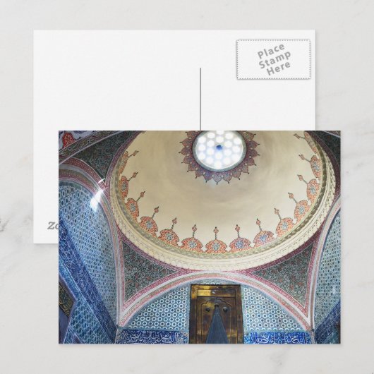 Topkapi-Palastinterieurs Postkarte (Vorne/Hinten)