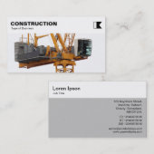 Toplage - Bau - Turmkrane Visitenkarte (Vorne/Hinten)