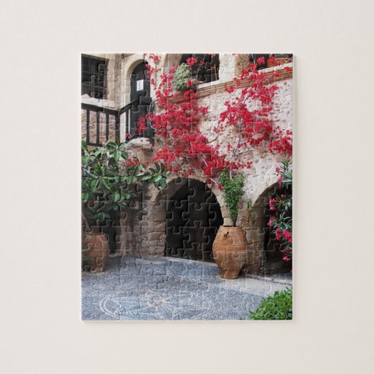 Toplou Kloster-Kirchenhof KRETA GRIECHENLAND Puzzle (Vertikal)