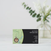 Topo-Karte Visitenkarte (Stehend Vorderseite)