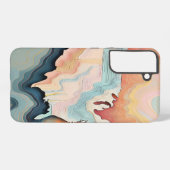 Topo Pastels Samsung Galaxy Hülle (Rückseite (Horizontal))