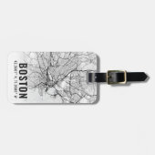 Topografie der Stadt Boston Gepäckanhänger (Vorderseite horizontal)