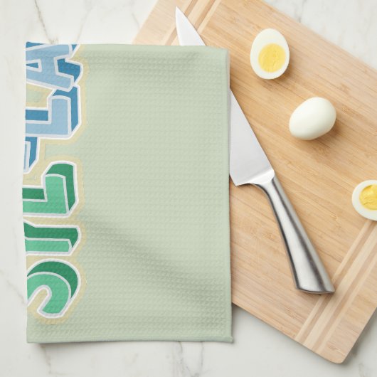 Topografie Geschirrtuch (Viertel Falte)