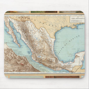 Topografie Mexikos Mousepad
