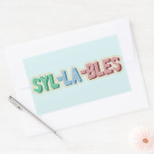 Topografie Rechteckiger Aufkleber (Umschlag)