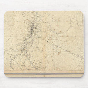 Topografische Karte der Washoe Mining Region Mousepad