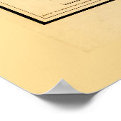 Topografische Karte des Tahoe-Sees (1874) Poster (Ecke)