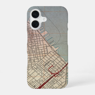 Topografische Karte von Ost-San Francisco iPhone 16 Hülle