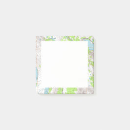 Topografische Kartenreihenfolge Post-it Klebezettel