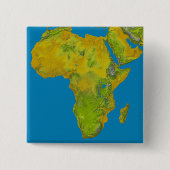 Topografische Sicht Afrikas Button (Vorderseite)