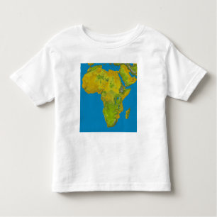 Topografische Sicht Afrikas Kleinkind T-shirt