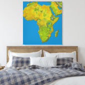 Topografische Sicht Afrikas Leinwanddruck (Insitu (Schlafzimmer))