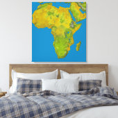 Topografische Sicht Afrikas Leinwanddruck (Insitu (Schlafzimmer))