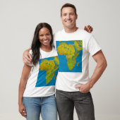 Topografische Sicht Afrikas T-Shirt (Unisex)