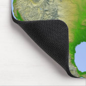 Topografische Sicht Nordamerikas Mousepad (Ecke)
