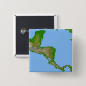 Topografische Sicht Zentralamerikas Button (Vorne & Hinten)