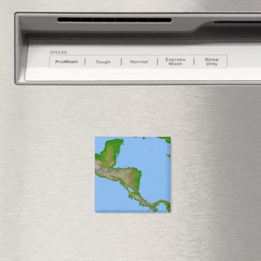 Topografische Sicht Zentralamerikas Magnet (In Situ (Geschirrspüler))