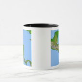 Topografische Sicht Zentralamerikas Tasse (Zentrum)