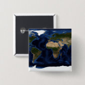 Topografische und bathymetrische Schattierung der Button (Vorne & Hinten)