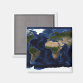 Topografische und bathymetrische Schattierung der Magnet (Vorderseite/Rückseite)