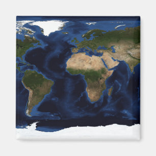 Topografische und bathymetrische Schattierung der Magnet