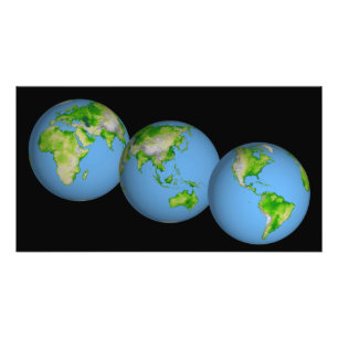 Topografische Weltanschauungen Fotodruck