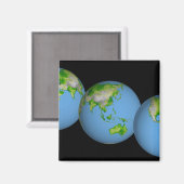 Topografische Weltanschauungen Magnet (Vorderseite/Rückseite)