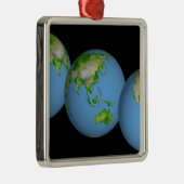 Topografische Weltanschauungen Silbernes Ornament (Rechts)