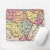 Topografischer Atlas der Landkreis 2 Mousepad (Mit Mouse)