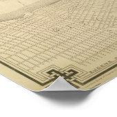 Topografischer Atlas der Stadt New York, 1874 Poster (Ecke)