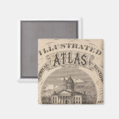 Topografischer Atlas Magnet (Vorderseite/Rückseite)