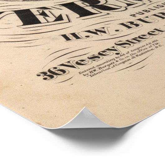 Topografischer Atlas Poster (Ecke)