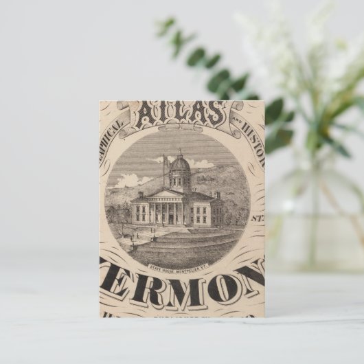 Topografischer Atlas Postkarte (Stehend Vorderseite)