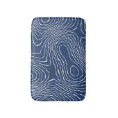 Topografischer Bio Druck der Erdlinie. Badematte (Vorderseite Vertikal)