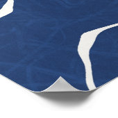 Topografischer Bio Druck der Erdlinie. Poster (Ecke)