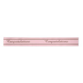 Topografischer Text änderbar Pink. Satinband (Vorderseite)
