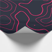 Topografisches Kartenmuster Geschenkpapier (Ecke)