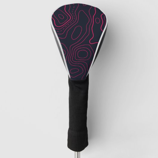 Topografisches Kartenmuster Golf Headcover (Vorderseite)